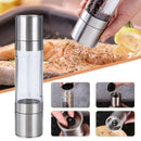 2 in 1 Adjustable Spice Grinder Sea Salt Jar Kitchen Tool Salt and Pepper Mill`