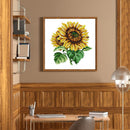 14CT Partial Cross Stitch Sunflower Counted DIY Wall Art Crafts Home Decoration