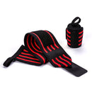 2pcs Sports Weightlifting Wrist Guard Strap Protective Wristband (Red) Newly