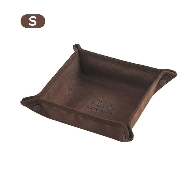 Portable Camping Storage Tray Outdoor Multi-function Foldable Square Plate (S)