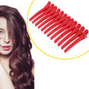 12pcs Hairdressing Sectioning Clamps Clips Salon Hair Styling Tools(Red) Newly