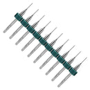 10pcs Circuit Board PCB Drill Bits Tungsten Steel Twist Drill Bits (0.5mm) Newly
