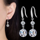 Variety Women Fashion Flash Tassel Cubic Zirconia Crystal Drop Earrings
