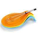 Attractive 1Pc Silicone Spoon Insulation Mat Silicone Heat Resistant Placemat D