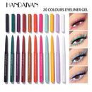 20pcs Colorful Eyeliner Gel Quick Dry Long Lasting Eyes Makeup Waterproof Sets
