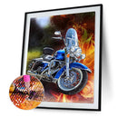 N/A 5D DIY Full Drill Diamond Painting Motorcycle Cross Stitch Embroidery Kit