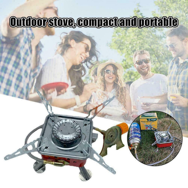 Portable Gas Camping Stoves Butane Propanes Burners Outdoor Picnic Z7H1 B9E1