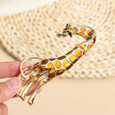 Gift Suit Accessories Women Jewelry Enamel Animal Brooch Pin Giraffe Brooch