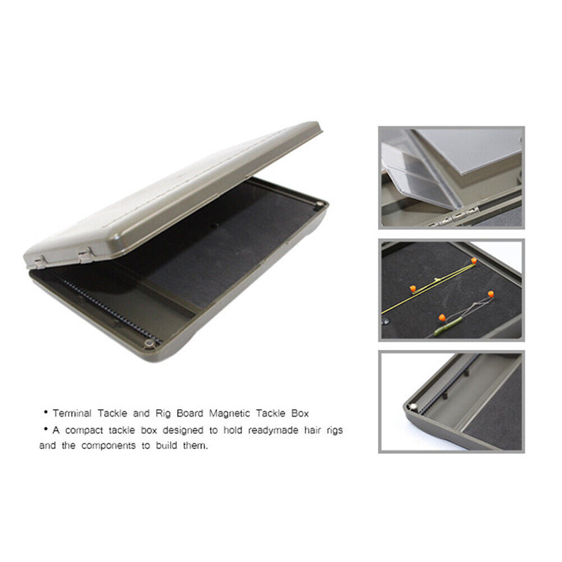 8 Slots Carp Fishing Rig Storage Case Fish Tackle Swivels Hook Bait Storage Box