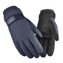 1 Pair Fleece Outdoor Cycling Gloves Touch Screen Waterproof Gloves (Blue)
