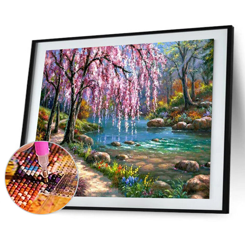 DIY 5D Diamond Painting Full Round Mosaic Landscape Handmade Picture Home Decor