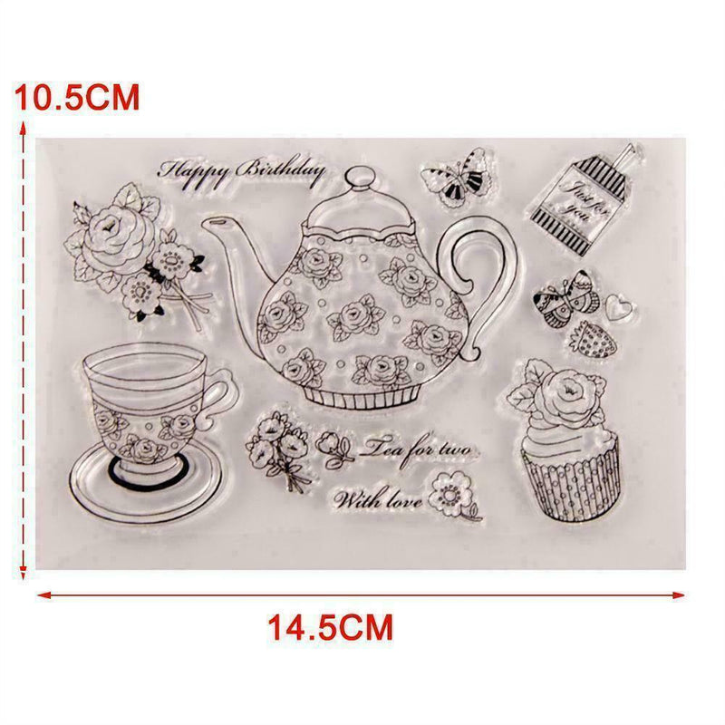 1PC Cartoon Cutting Dies And Stamp Set Clear Stamps Embossing 0 Q4D6 C0C9