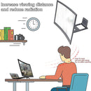 12"" Curved Mobile Phone Screen Amplifier Rack Movie Video Amplifying Holder