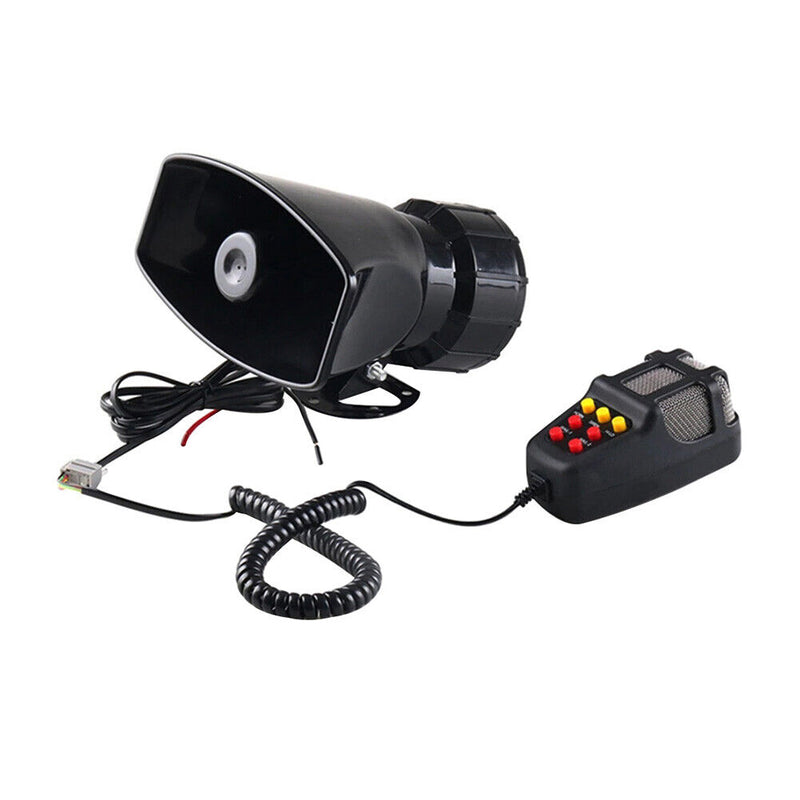 110dB Multipurpose Car Siren Horn 12V 100W Megaphone Warning Alarm Loudspeaker