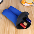 Neoprene Wine Bottle Cooler Double Bottle Protective Sleeve Holder (Blue) Newly