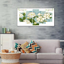 5pcs 5D DIY Full Drill Diamond Painting Lotus Cross Stitch Kits Home Wall Dec