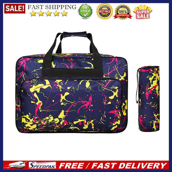 Unisex Large Capacity Sewing Machine Travel Storage Bags+Tool Bags (Blue)