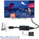 For Wii to HDMI-Compatible Converter HDTV Console to TV Connector (White)