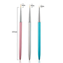 DIY Women Fashion Nail Liner Painting Pen Metal Handle Manicure Tool Nail Art
