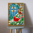 5D DIY Cross Luminous Diamond Painting Full Round Drill Mosaic Picture Wall A
