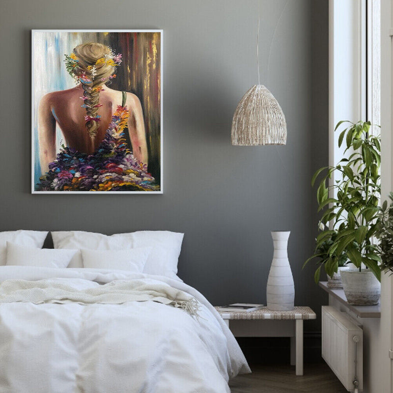 Woman Back Oil Paint By Numbers Kits Canvas Drawing DIY Coloring Pictures
