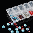 Clear Plastic Diamond Storage Box DIY Diamond Painting Drill Case (12 Grid)