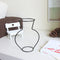 Nordic Retro Iron Line Flower Vase Metal Plant Holder Flowerpot Decor (D)