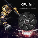 Dual Heat Pipes CPU Cooler DC 12V Desktop CPU Cooling Fan for Intel/AMD Newly