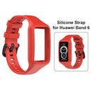 Strap for Huawei Honor Band 6 Pro Silicone Wristband Replacement (Red) Newly