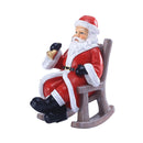 Year Xmas Gift Rocking Chair Garden Decoration Creative Santa Claus Ornament