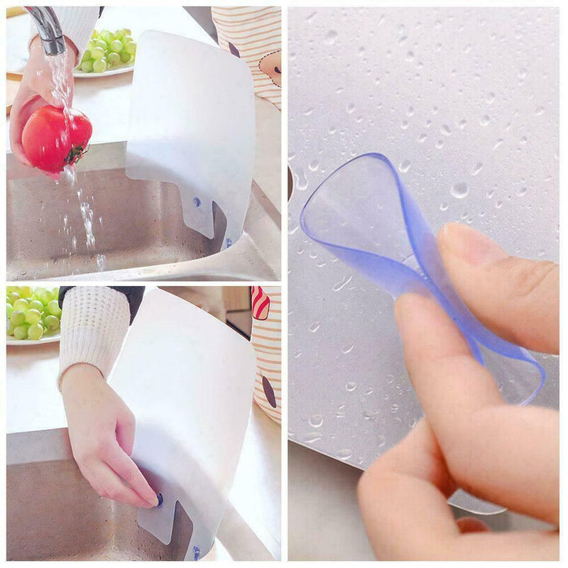 Sink Anti Splash Water Baffle Board Water Guard Splatter Kitchen E6W4