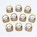 With Bowknots DIY Wood Chips Hanging Ornaments Wooden Craft Easter Decorations