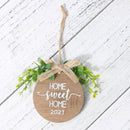 Home Sweet Home Welcome Sign, Rustic Wooden Front Door Hangers, Hanging Ornament