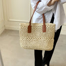 Wear-resistant Straw Woven Bags Tight Construction Fashion Gift for Girls Dating