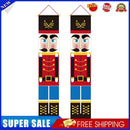 2pcs Oxford Christmas Door Banner Festival Decors Door Curtain Hanging Cloth