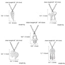 With Chain Stainless Steel Necklace Animals Cats and Elephants Necklace Pendant