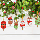 #A 10pcs Pendants Handmade 5D DIY Special-shaped Drill Cartoon Christmas Decorat