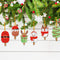 #A 10pcs Pendants Handmade 5D DIY Special-shaped Drill Cartoon Christmas Decorat