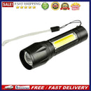 XPE+COB LED Flashlight Rechargeable 3 Gears Adjustable Lamp for Camping Out