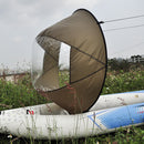 Foldable Kayak Boat Wind Sail Surfing Kayak Downwind Wind Paddle (Grey) Newly