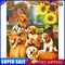 Yard Dog Pumpkin Partial Oil Paint By Numbers DIY Handpainted on Canvas Art