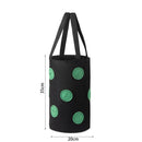 Felt Grow Bags Display Pockets DIY Hanging Strawberry Plant Bag (Black) Newly