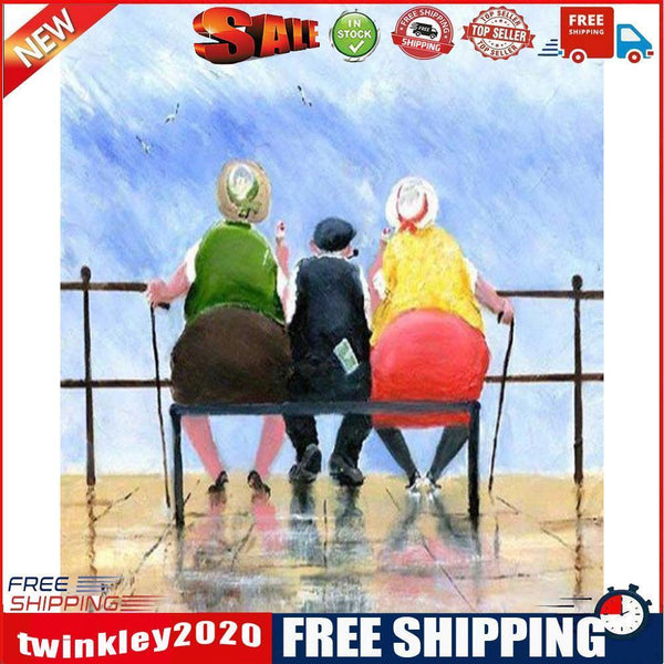 Old Ladies 40x50cm Oil Paint By Numbers Picture DIY Painting SXD216010