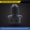 Universal Magnetic Motorbike Oil Drain Screw M12 Motorcycle Plugs (Black) Newly