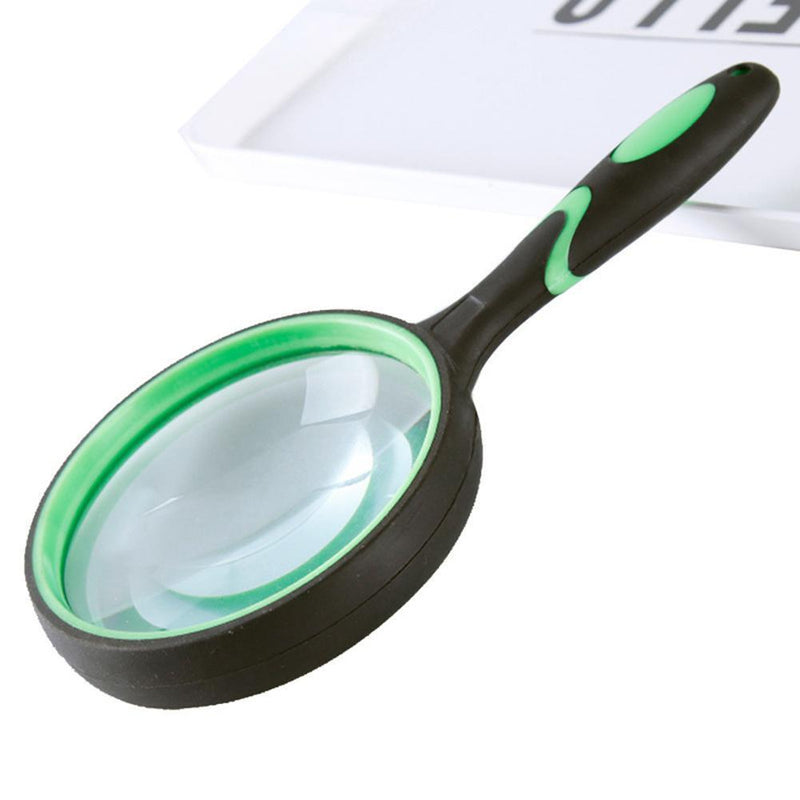10X Magnifying Glass Handheld Magnifier Thickened Glass Lens Portable Eye L