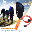 Reflective Lanyard Rescue Emergency Marine Whistle Safety Survival Whistles