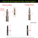 RISK 2pcs Bike Inner Tubes Extender Valve Core Adapter (Non Detachable) Newly