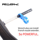 MTB Bike Presta Valve Nut with Installation Wrench Road Bike Tubeless Tire Tools