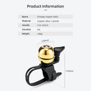 Portable Bicycle Scooter Retro Bell Ring Road Bike Handlebar Horn (Golden) Newly