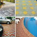 Garden Paving Pavement Mold Patio Concrete Stone Path Walk Maker Reusable Mould